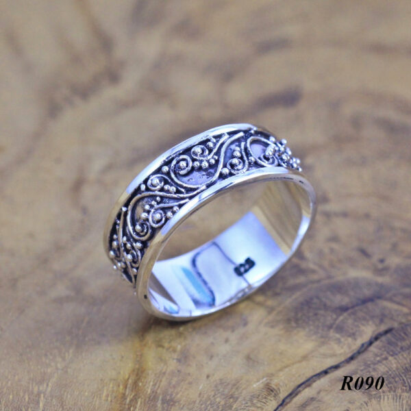 bali silver band rings