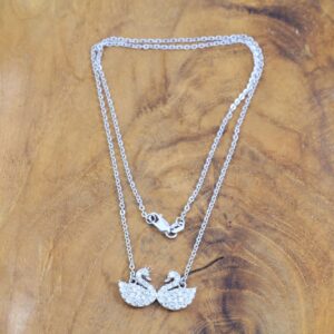 Bali Silver Zircon Necklace