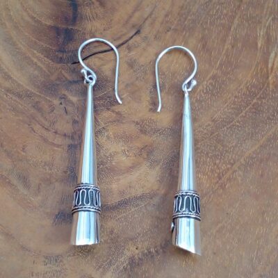 classic bali silver earrings