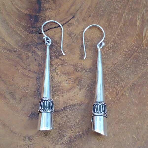 classic bali silver earrings