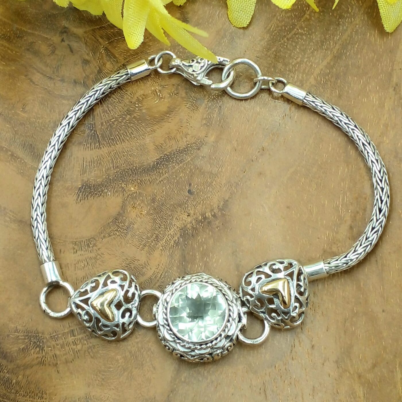 Minimalist Bali Gemstone Bracelet B553GAMW337