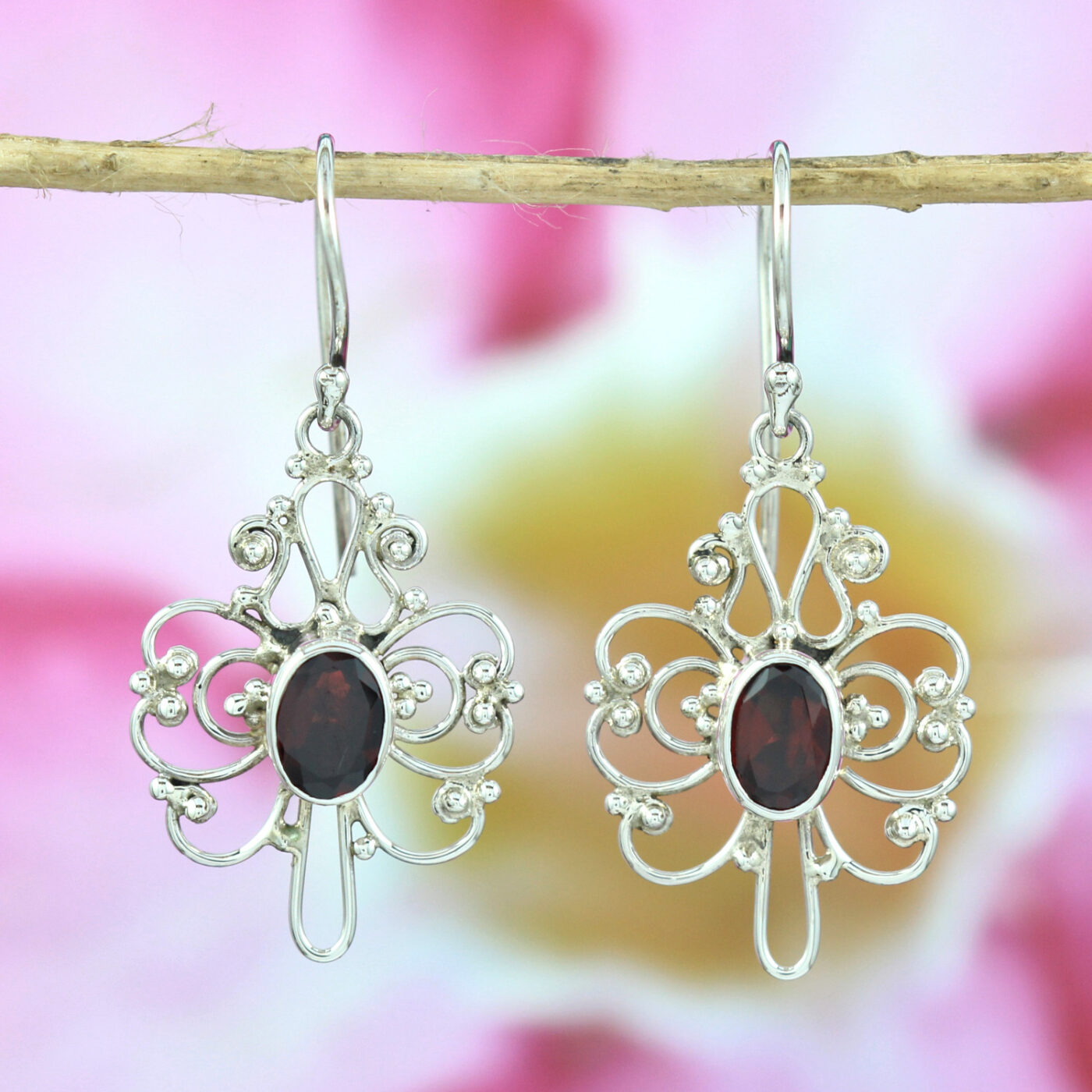 Butterfly Bun Bali silver Earring