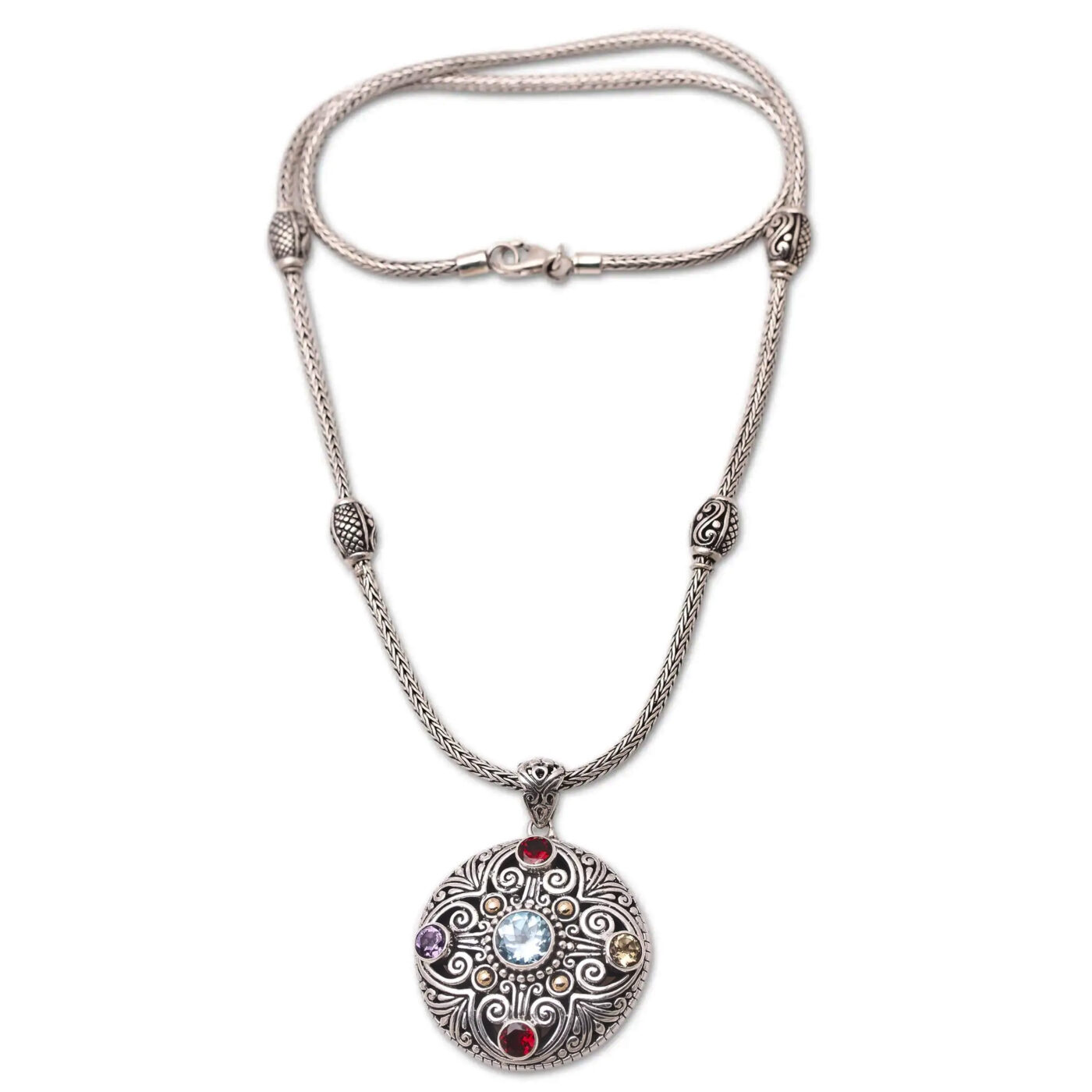 Bali Sterling Silver Necklace N058W600