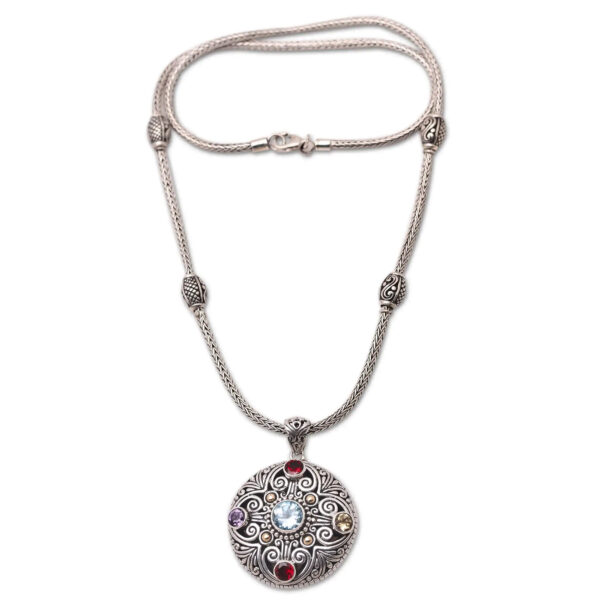 Bali Sterling Silver Necklace N058W600