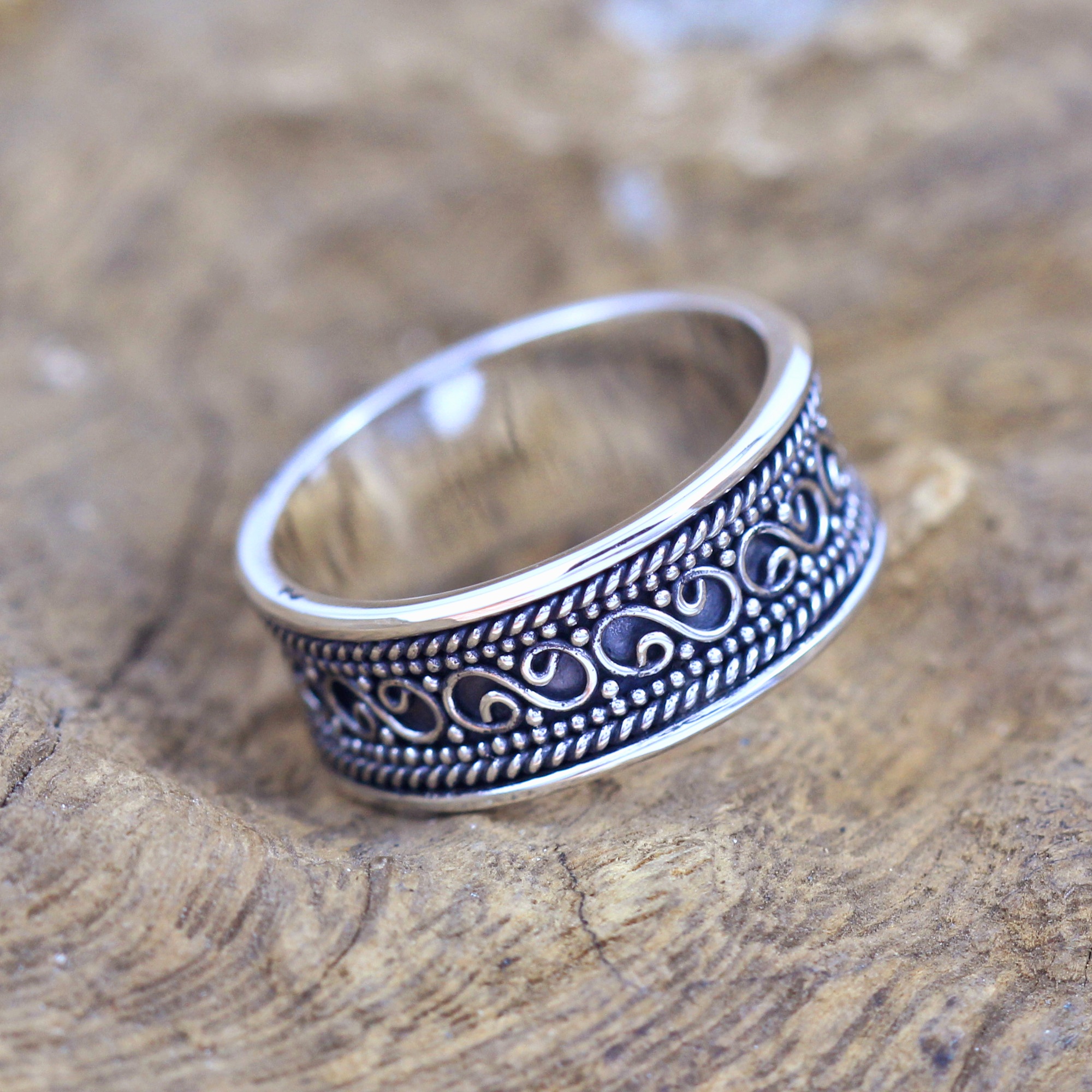Bali Silver Ring R110W135 - Image 1