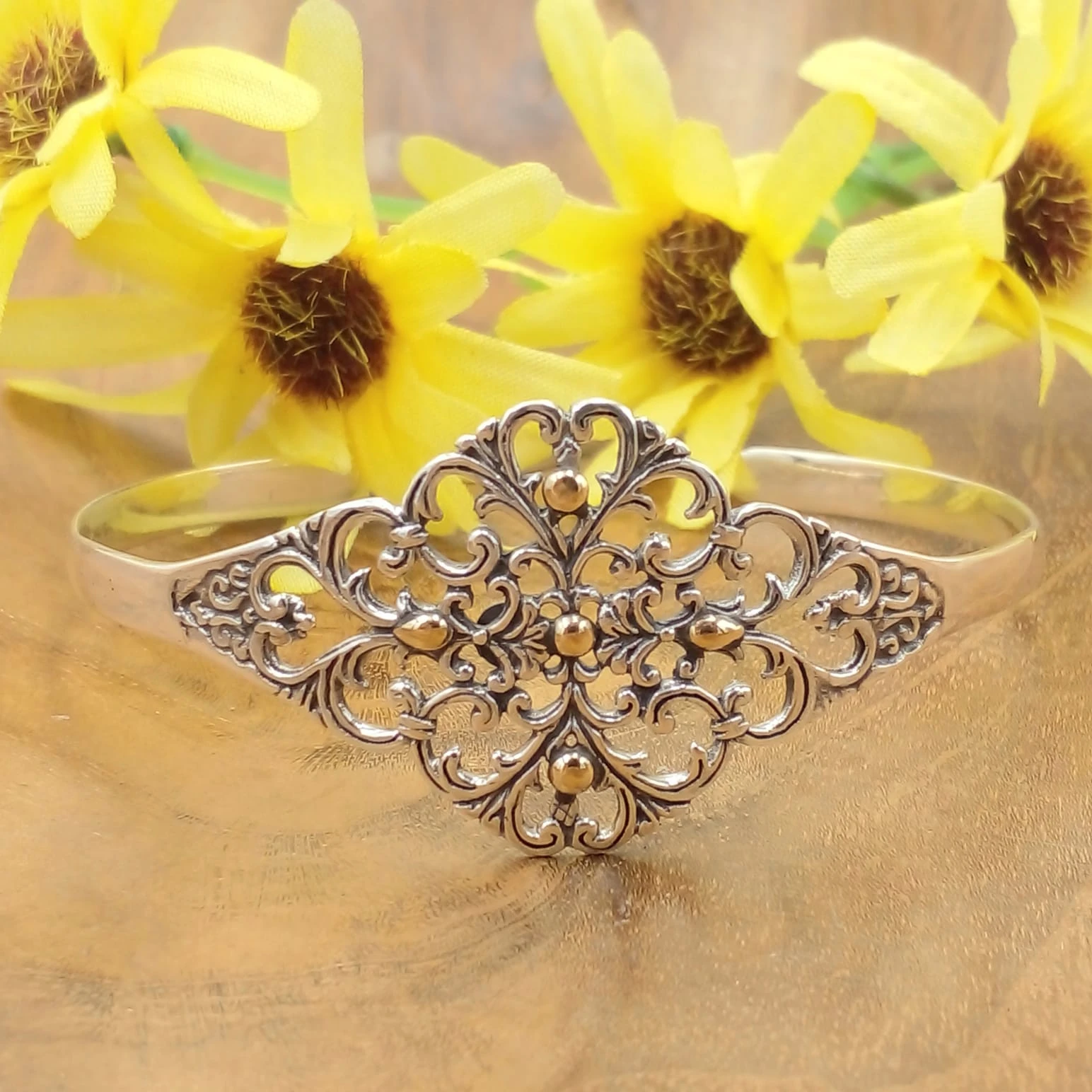 Balinese Silver Cuff Bracelet B655W600