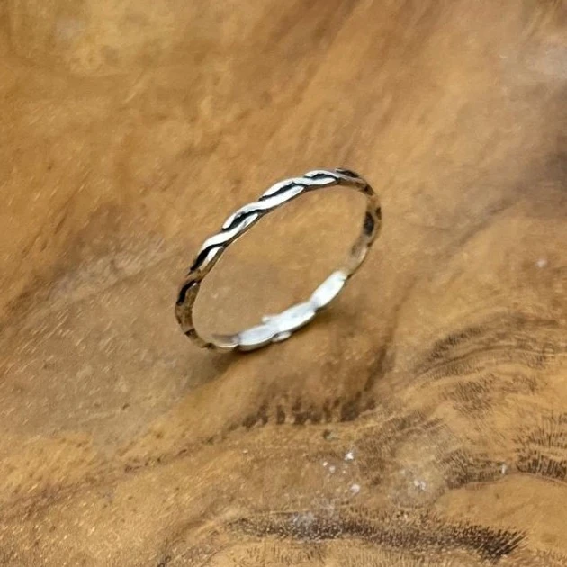 Twisted Silver Ring R691W85