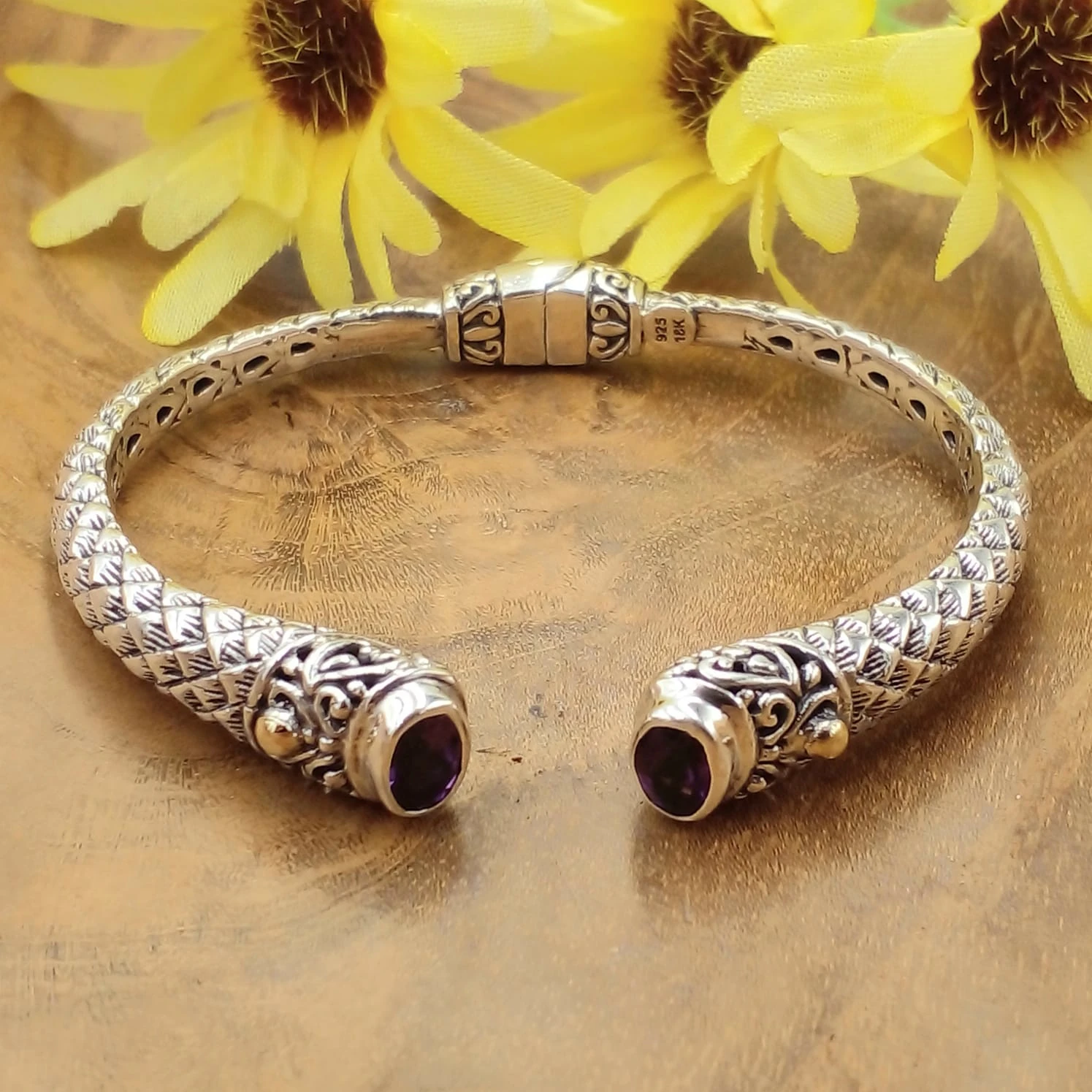 Balinese Silver Women's Bracelet B646AMYW1043