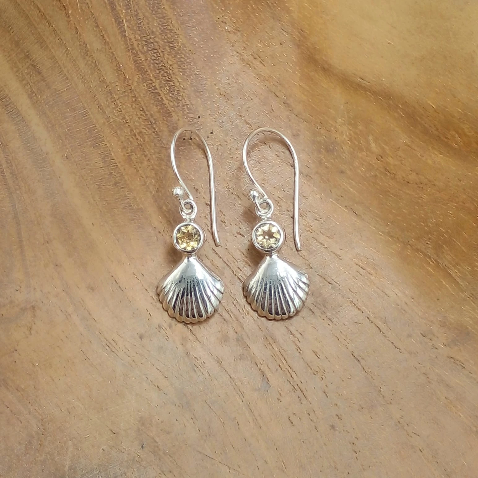 Shell Earrings With Gems E1871AMYW250