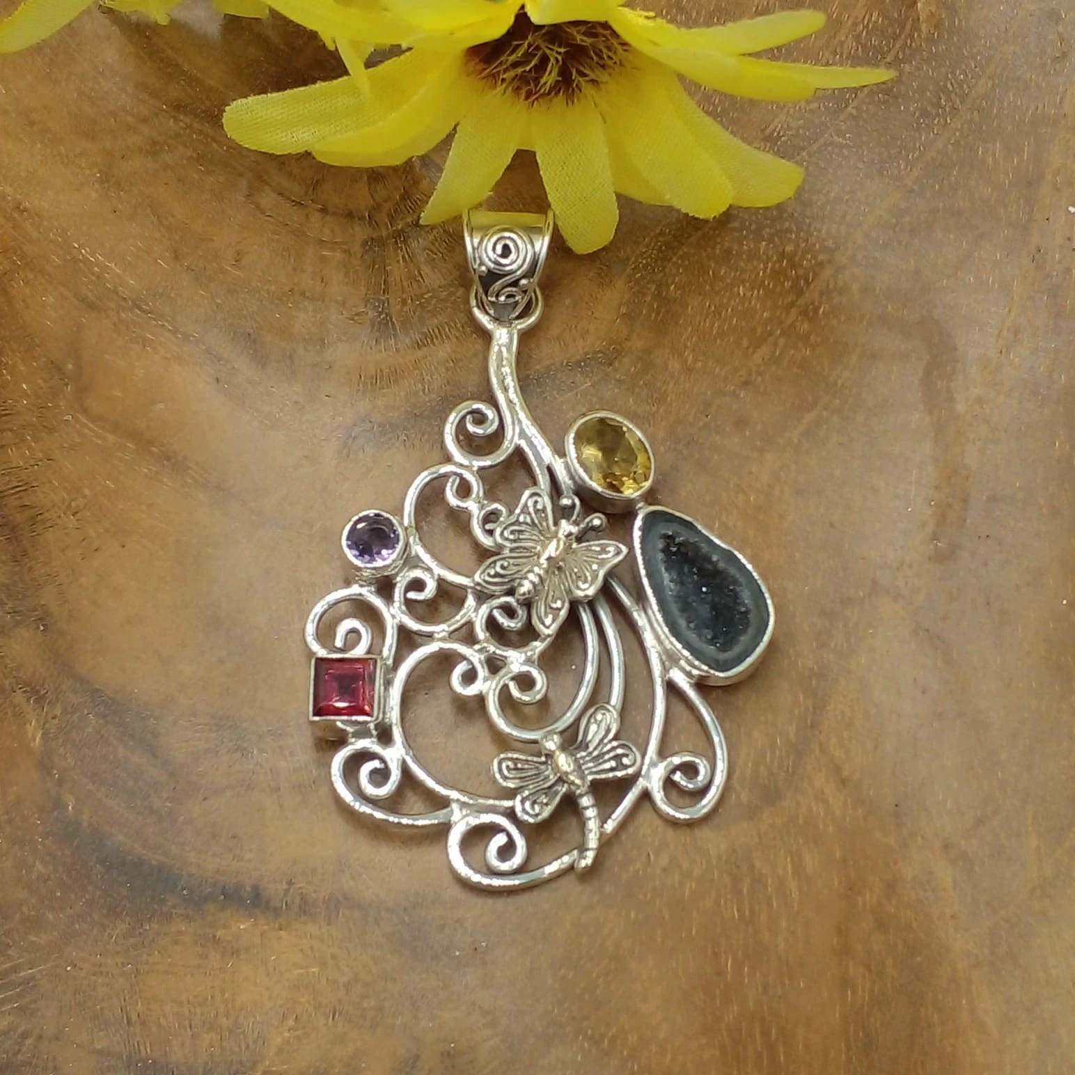Living Garden Silver Pendant P865W720