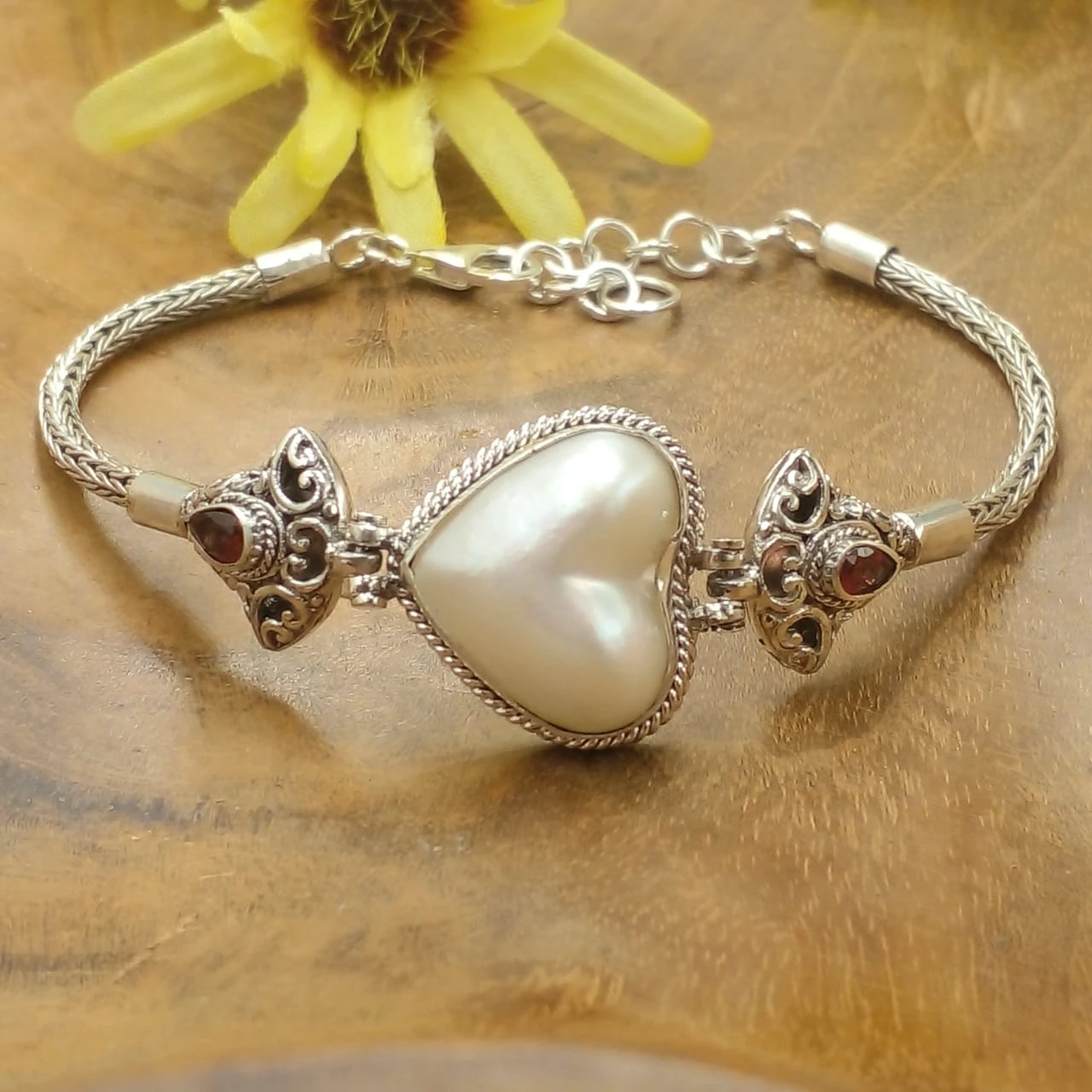 Balinese Sterling Silver 925 Chain Bracelet B618MBLW628
