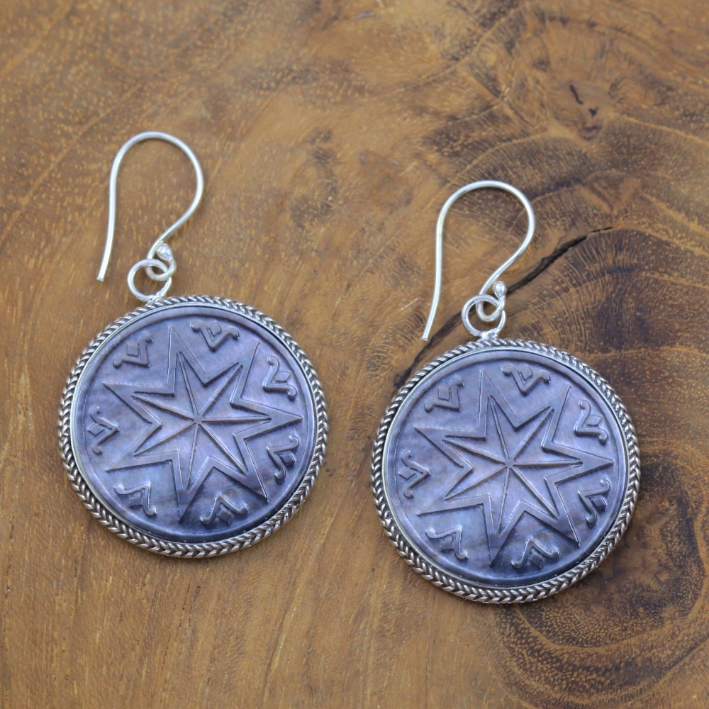 Sterling Silver Celestial Star Earrings E1565BRW230