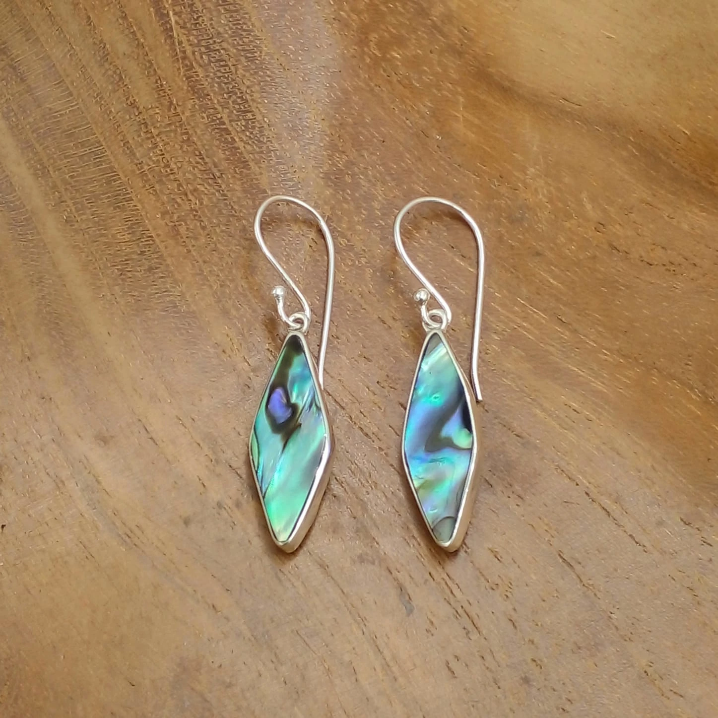 Abalone Shell Marquise Silver Earrings E1862ABLW125