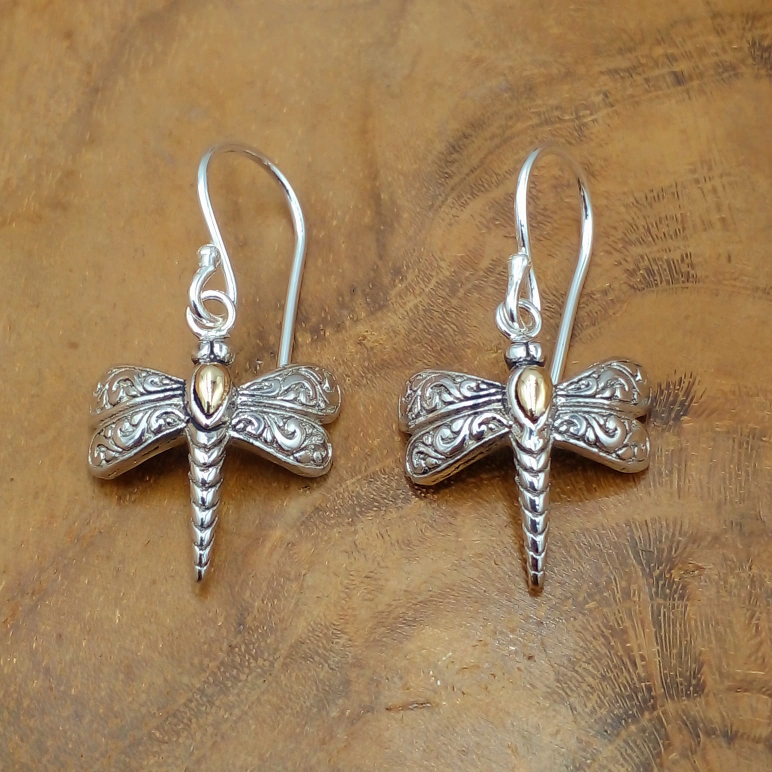 Dragonfly Silver Earrings E1654W260