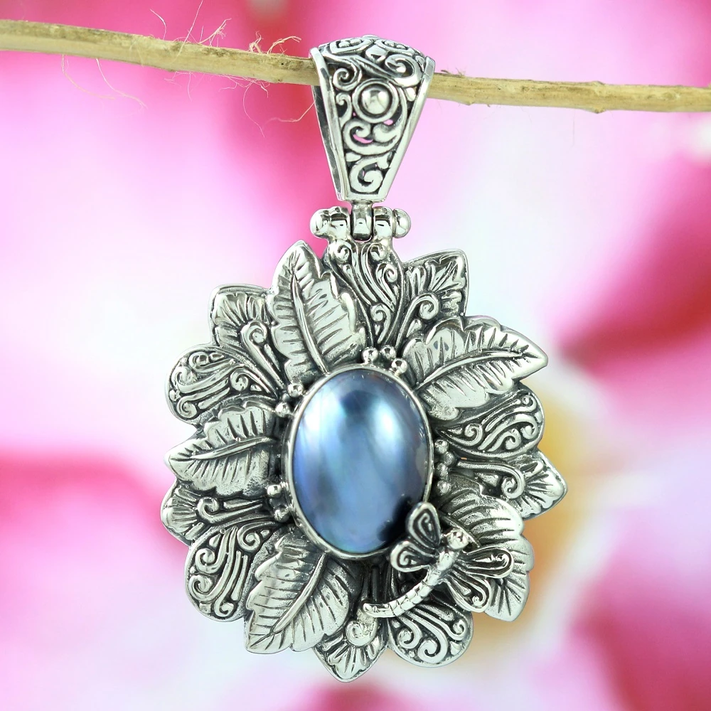 Blue Cultured Pearl Pendant P671MBLW803