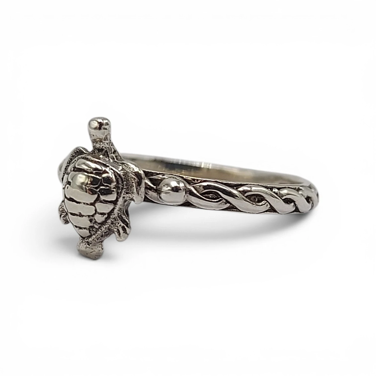 925 Sterling Silver Turtle Ring R717W135