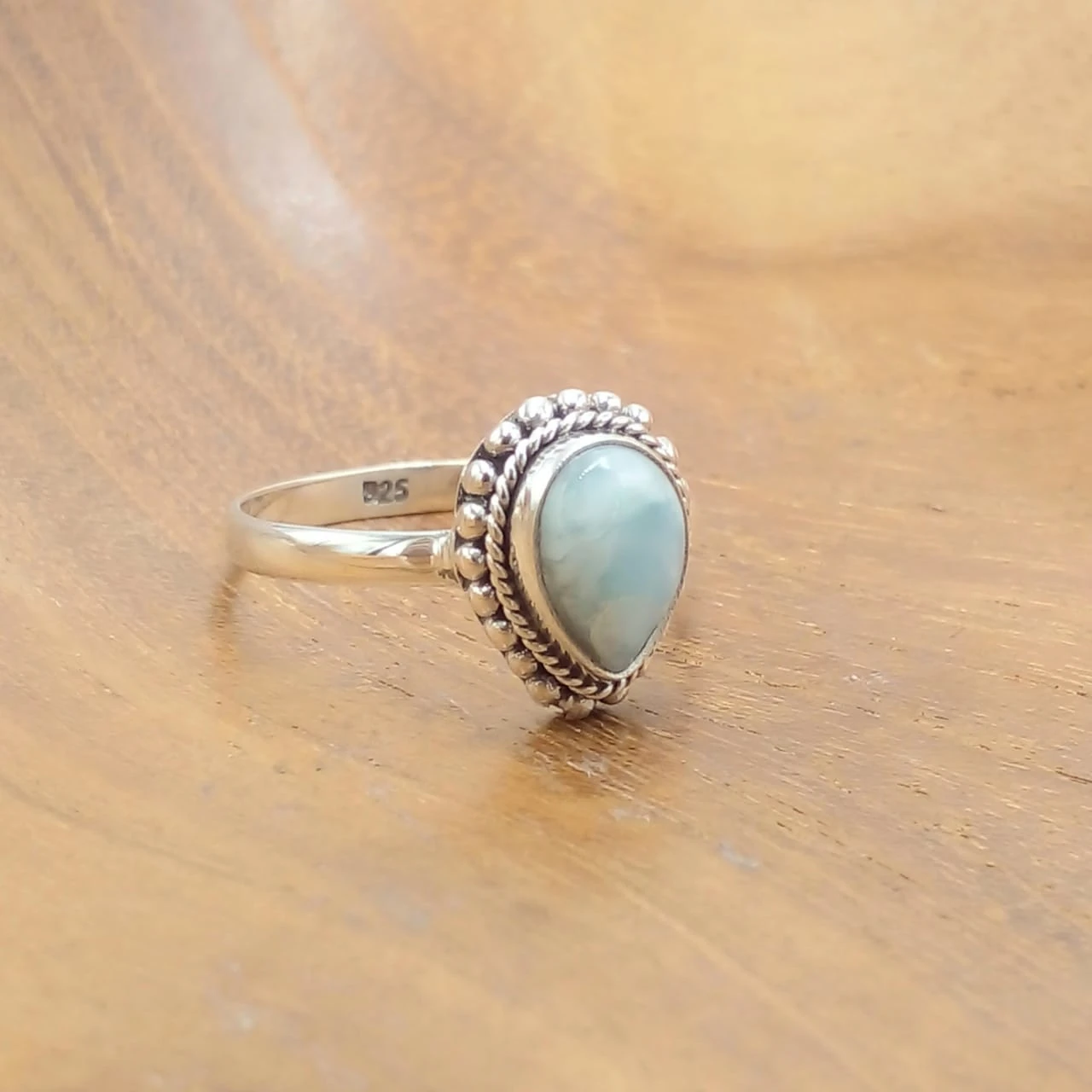 Larimar Silver Ring R732LRM-W185