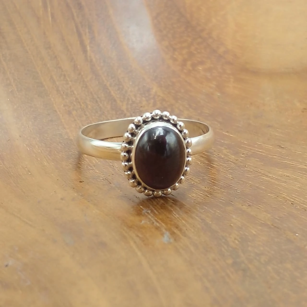 925 Balinese Silver Ring Oval Gemstone Cabochon R759OV-W170