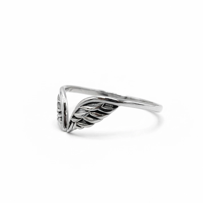 Angel Wing Silver Ring R788W105