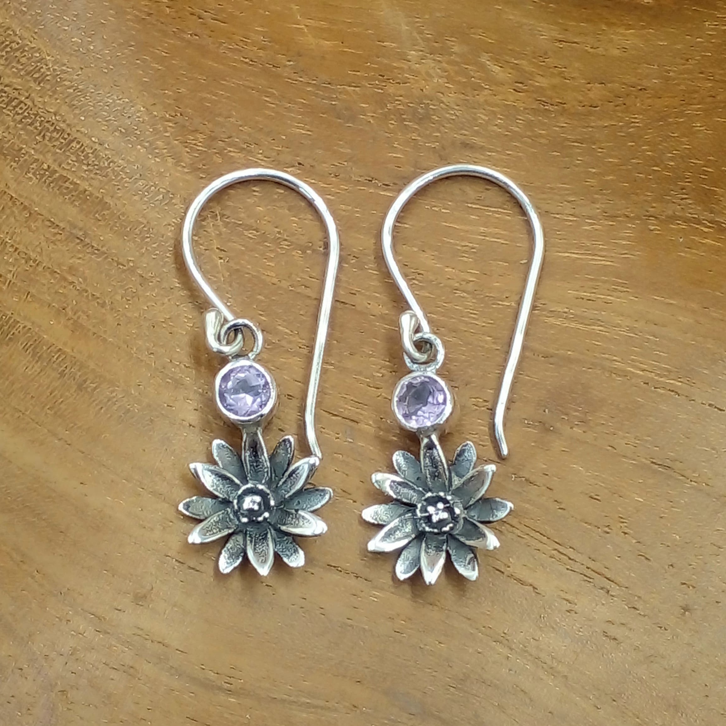 Pikok Flower 925 Sterling Silver Earrings E1762AMYW210